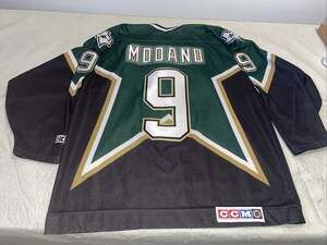Mike Modano Dallas Stars CCM Jersey Green Mens Xl Clean Mic Vintage Nhl 90s